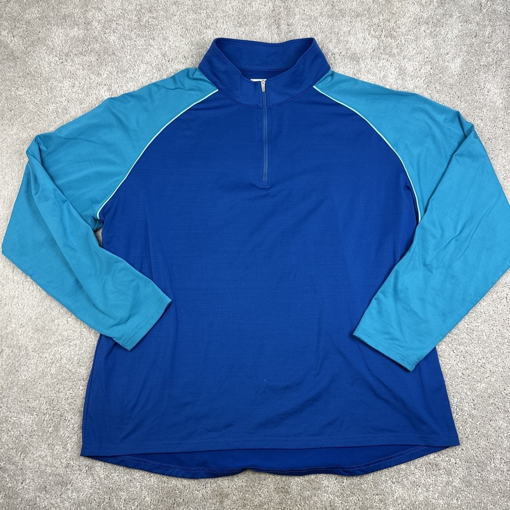 Peter Millar Crown Sport Dri-Release Quarter Zip Pullover Sweater Size‎ XXL
